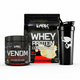 DARK ELITE | Pré-Treino, Whey Concentrado e Coqueteira
