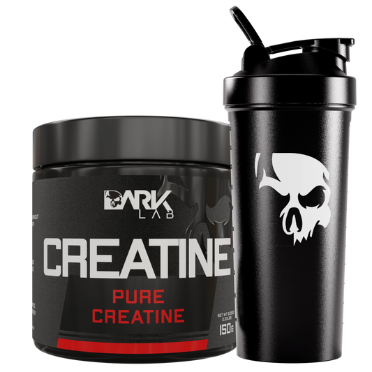 Creatina Pura + Coqueteleira Preta 700ml Dark Lab