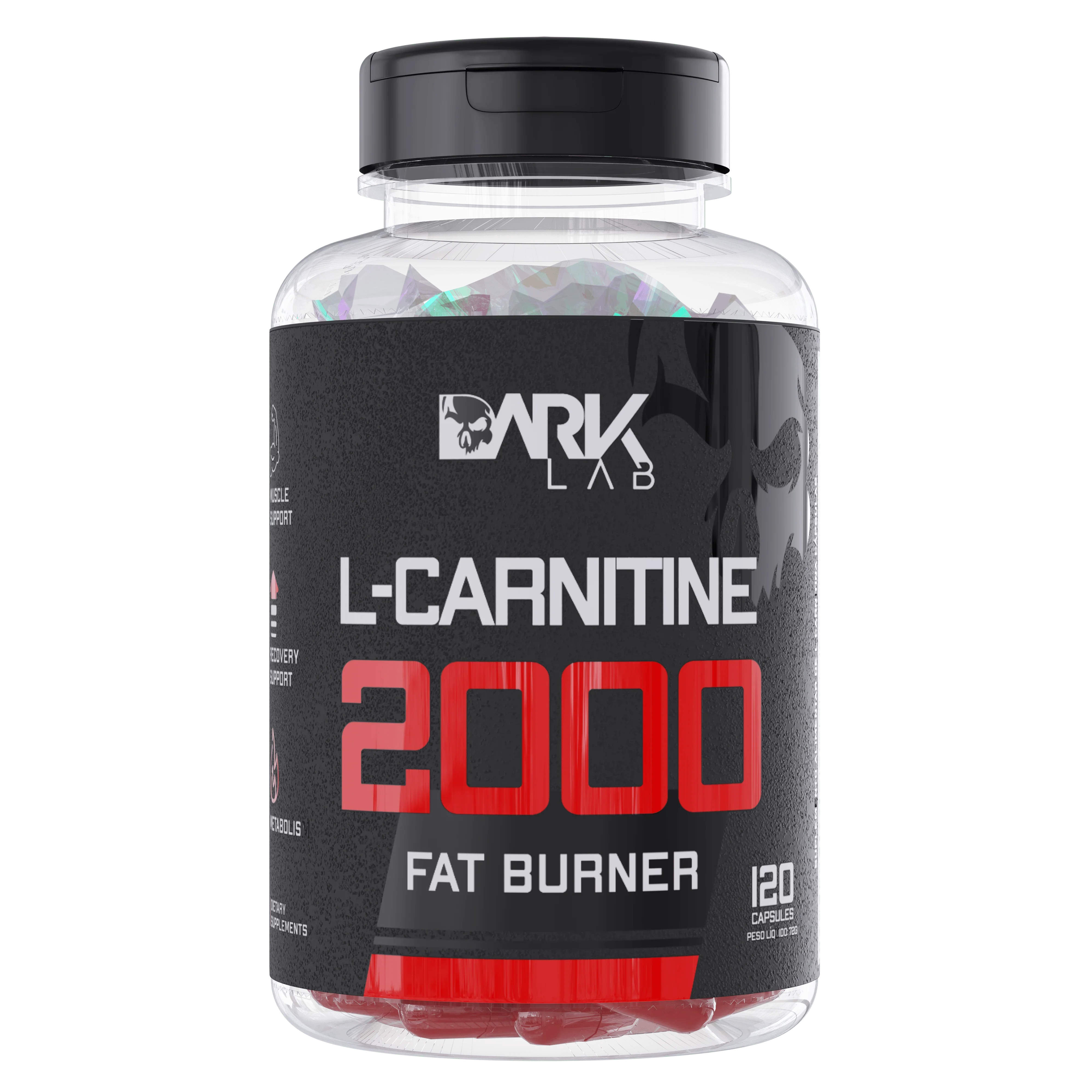 L Carnitina 2000mg com 60 Cápsulas – Dark Lab Suplementos