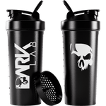 Coqueteleira Shaker Caveira Preta 700ml com Rede - Dark Lab