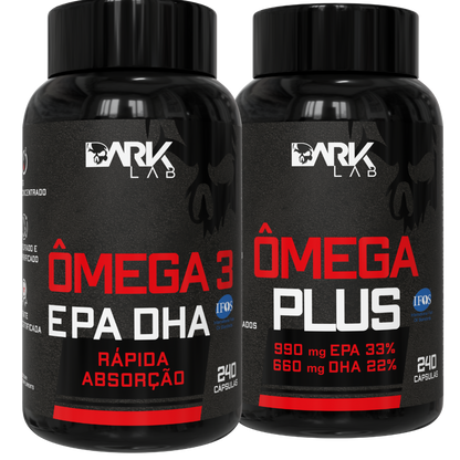 Kit Ômega EPA e Plus Dark Lab | Performance Física-Cognitiva