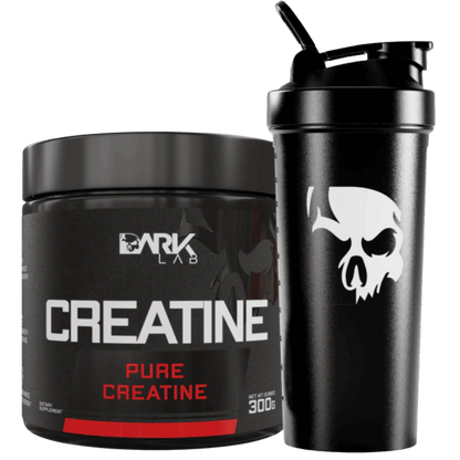 Kit Creatina Pura + Coqueteleira 700ml Dark lab
