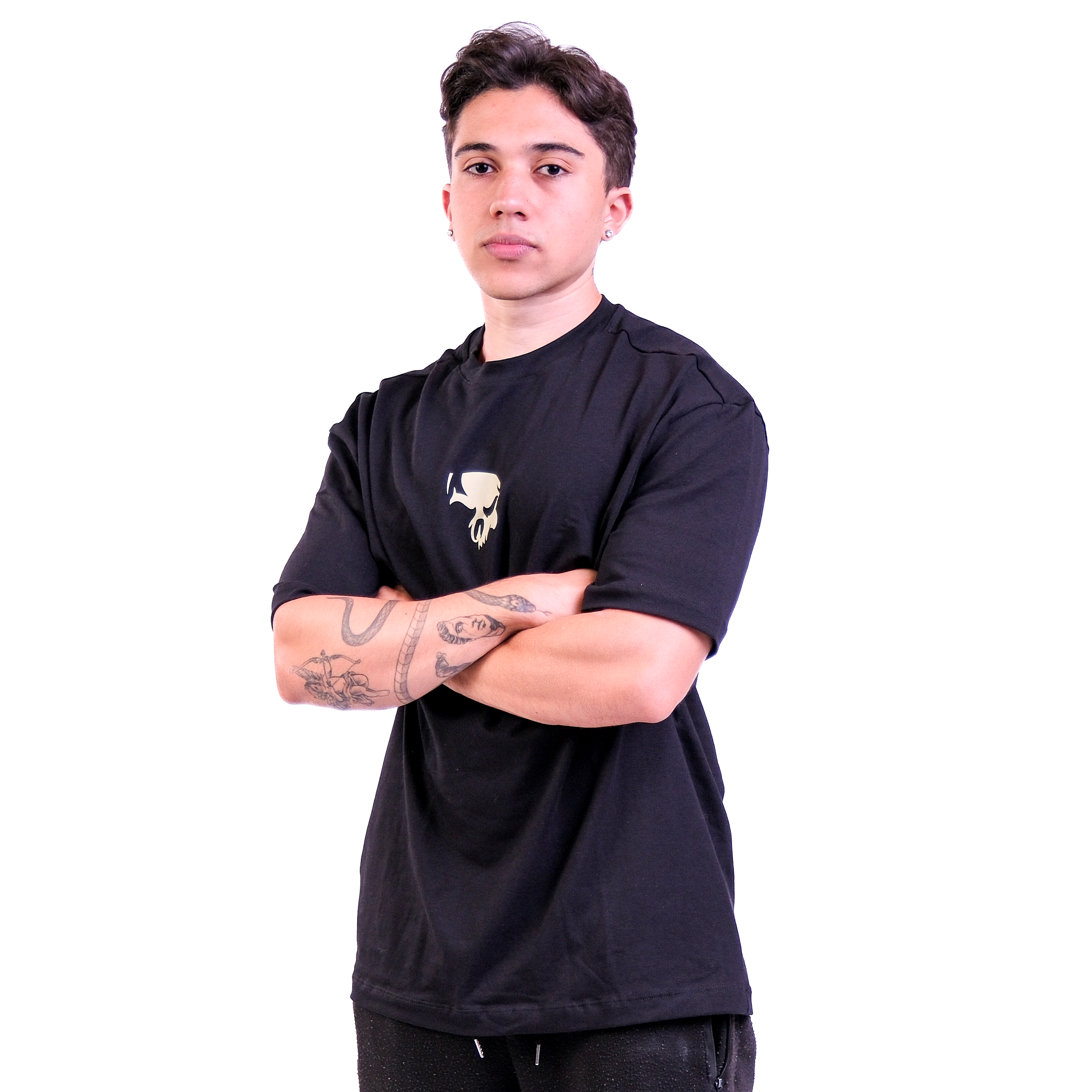 Camiseta Oversized Zeus Preta - Dark Lab