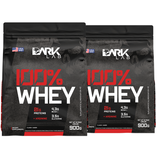 Kit 2x 100% Whey Protein Refil 900g - Dark Lab