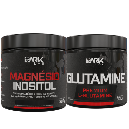 Magnésio Inositol 300g + L-Glutamine 300g - Dark Lab