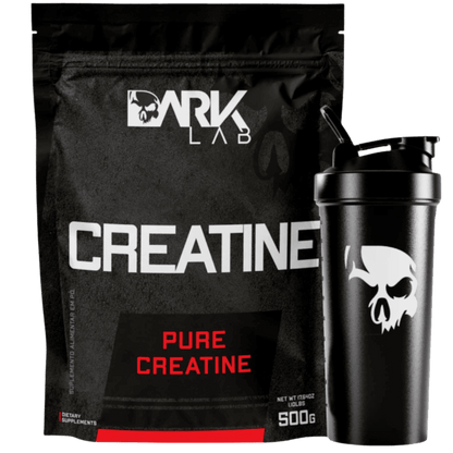 Kit Creatina Pura + Coqueteleira 700ml Dark lab