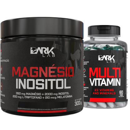 Magnésio Inositol 300g + Multivitamin 60 Tabletes Dark Lab