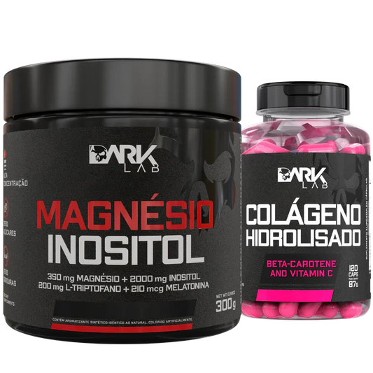 Kit Magnésio Inositol + Colágeno Dark Lab | Renovação Total