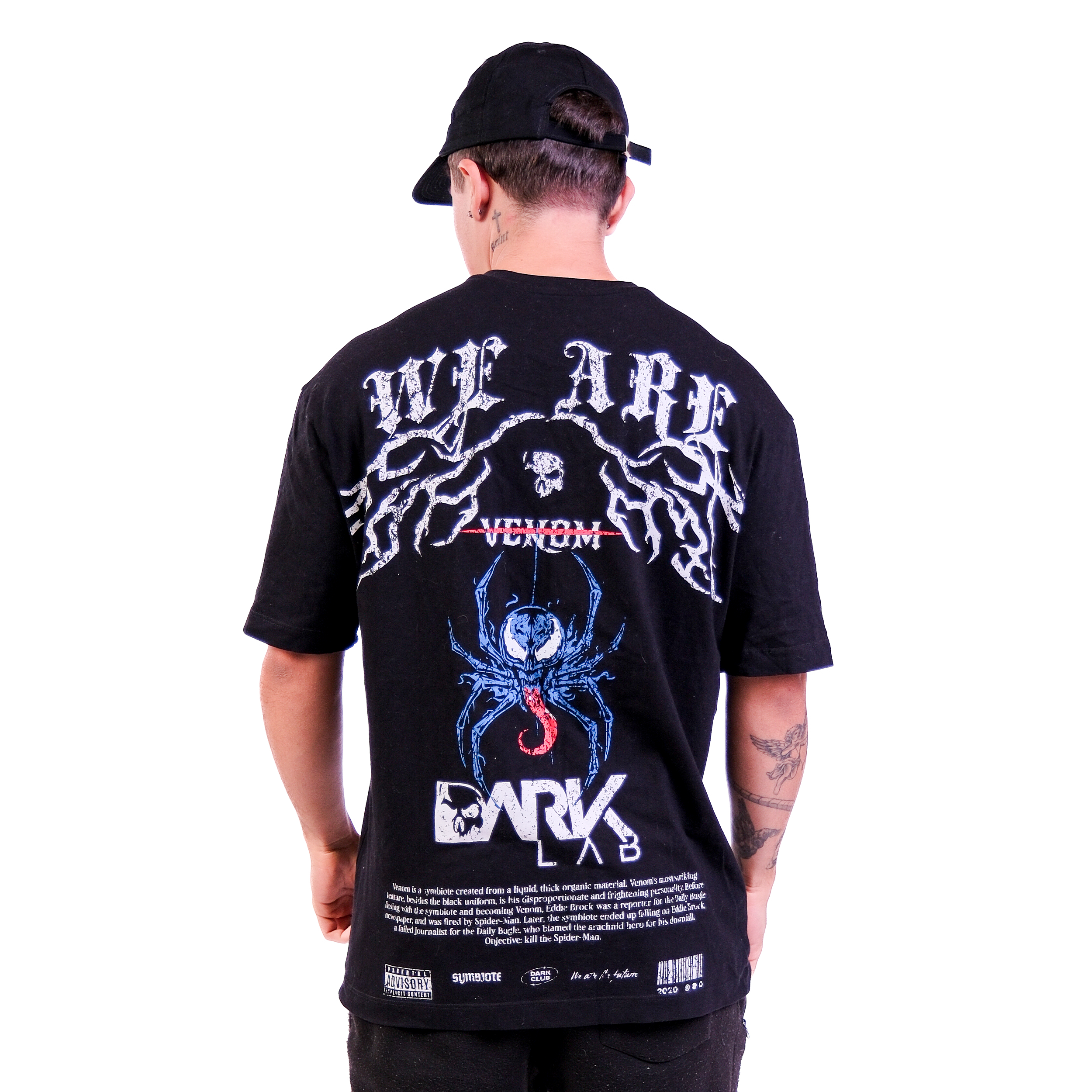 Camiseta Oversized Aranha - Dark Lab