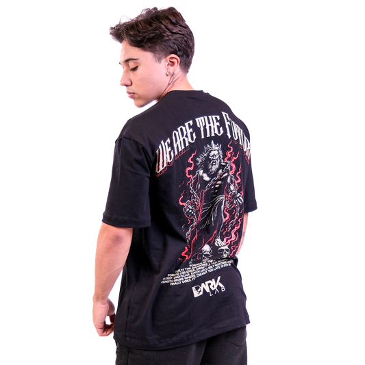 Camiseta Oversized Zeus Preta - Dark Lab