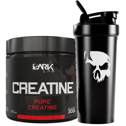 Creatina Pura + Coqueteleira Preta 700ml Dark Lab