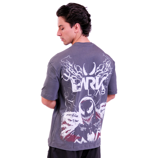 Camiseta Oversized Venom Cinza - Dark Lab