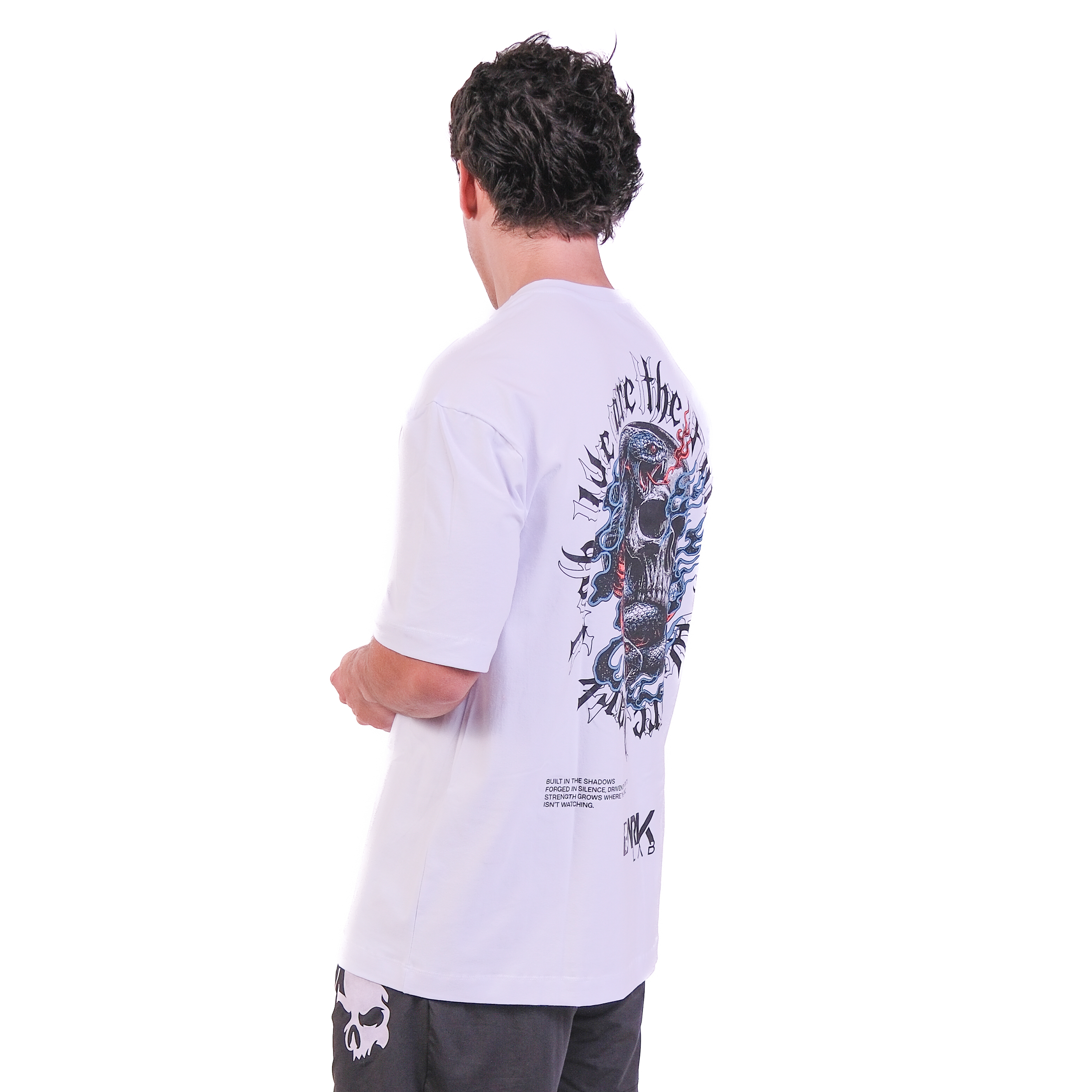Camiseta Snake Branca - Dark Lab
