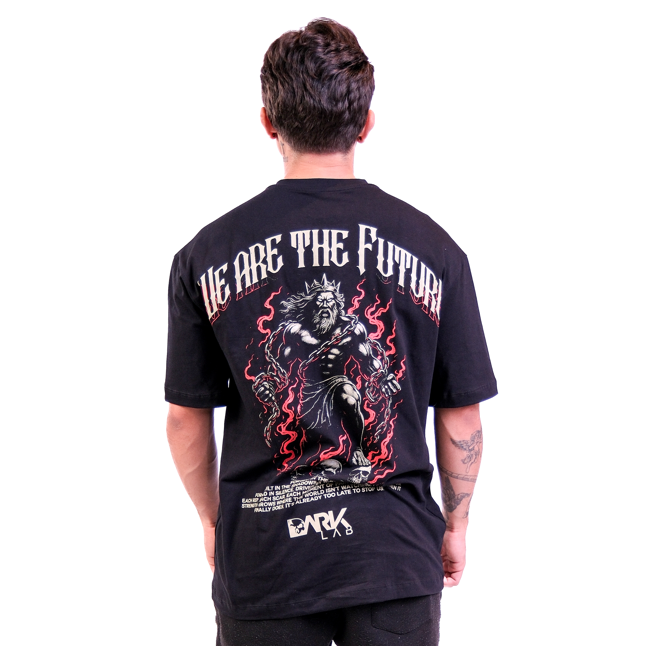 Camiseta Oversized Zeus Preta - Dark Lab