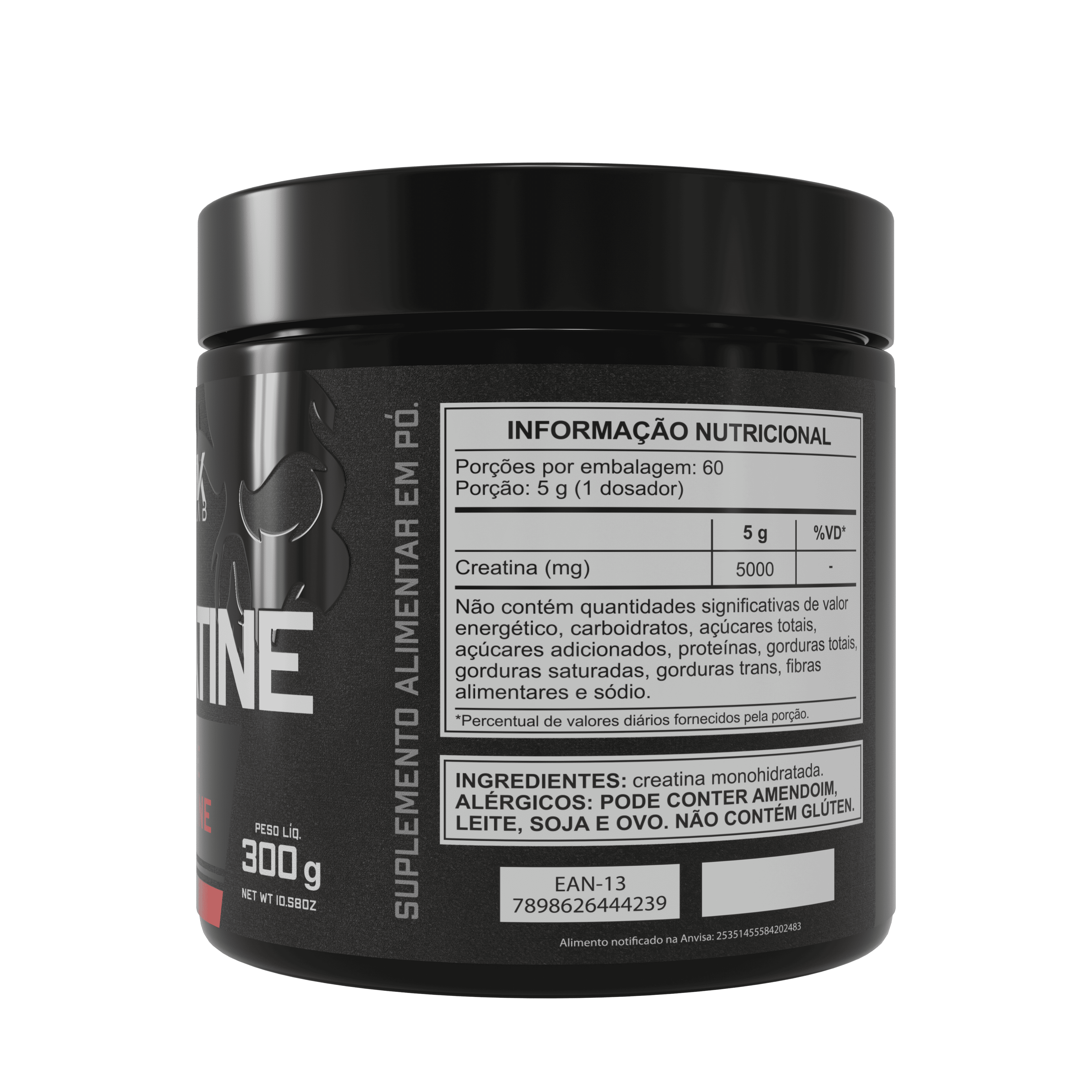 Creatina 300g Dark Lab | Mais Força e Resistência