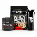 DARK ELITE | Pré-Treino, Whey Concentrado e Coqueteira
