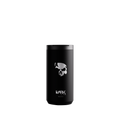 Copo Térmico de 400ml para Bebidas Quentes e Geladas com a tampa abaixada da Marca Dark Lab com a logo da marca e caveira, ícone da Dark Lab na parte frontal.