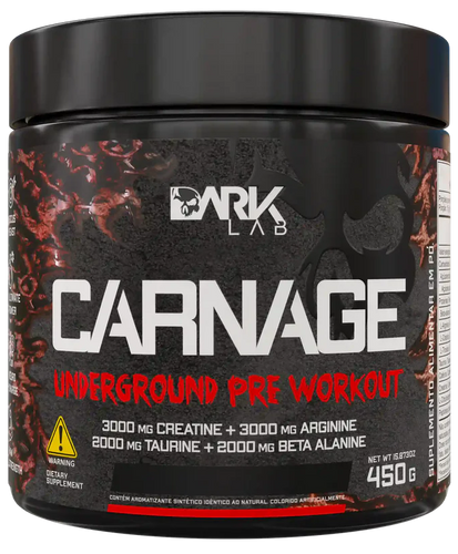 Carnage Underground Pre Workout 450g Dark Lab