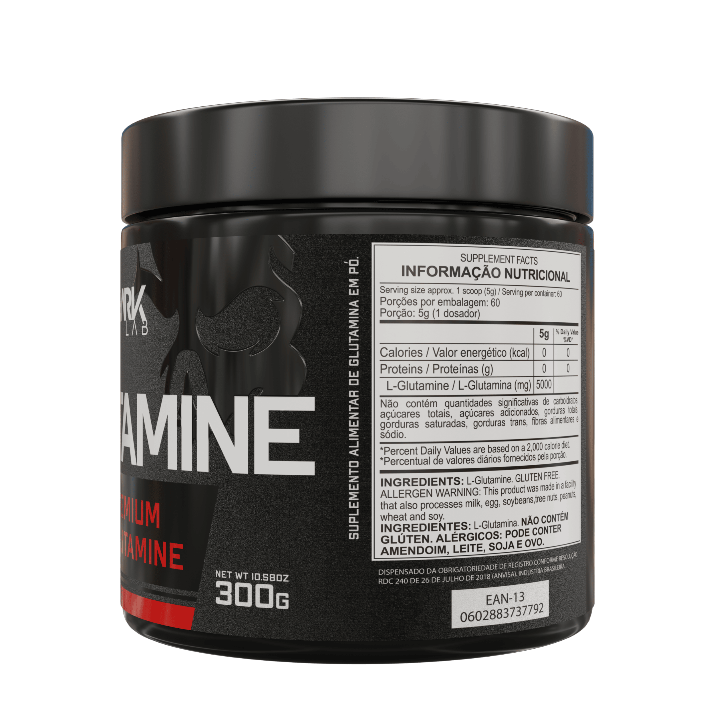Kit Magnésio Inositol + L-Glutamine Dark Lab | Regeneração e Desempenho Avançado