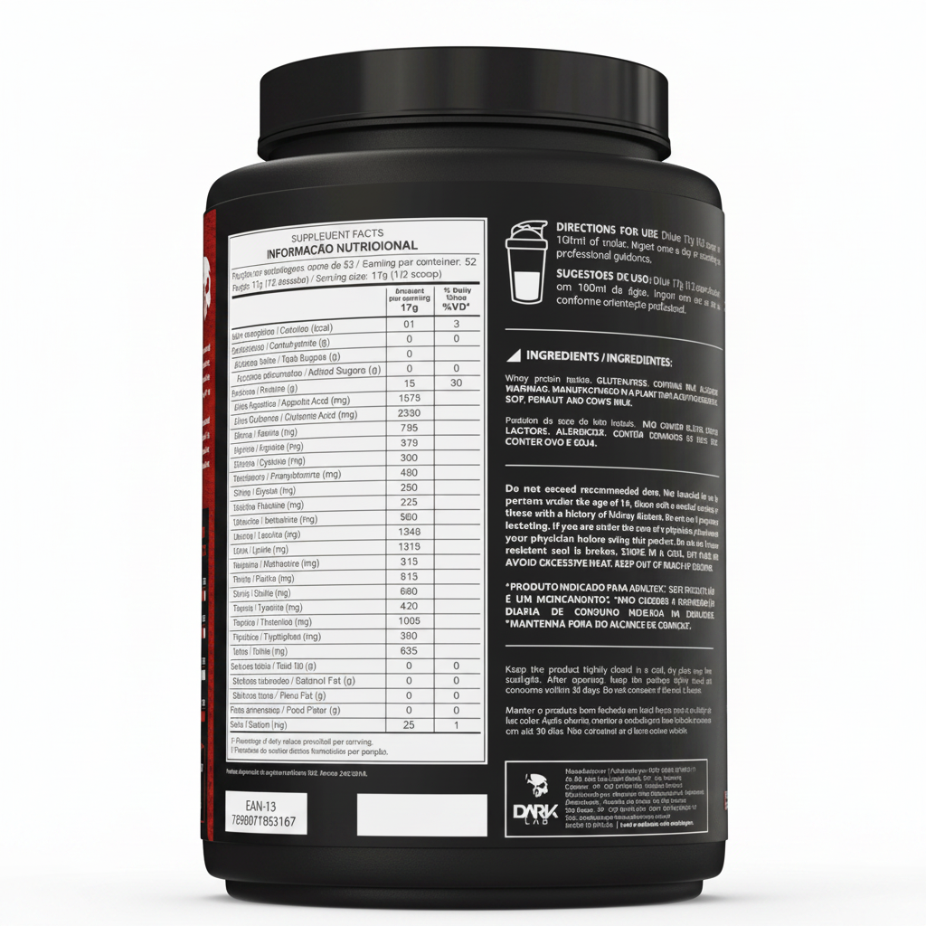 DARK INTENSE | Pré-Treino, ISO Whey Zero, Creatina e Coqueteira