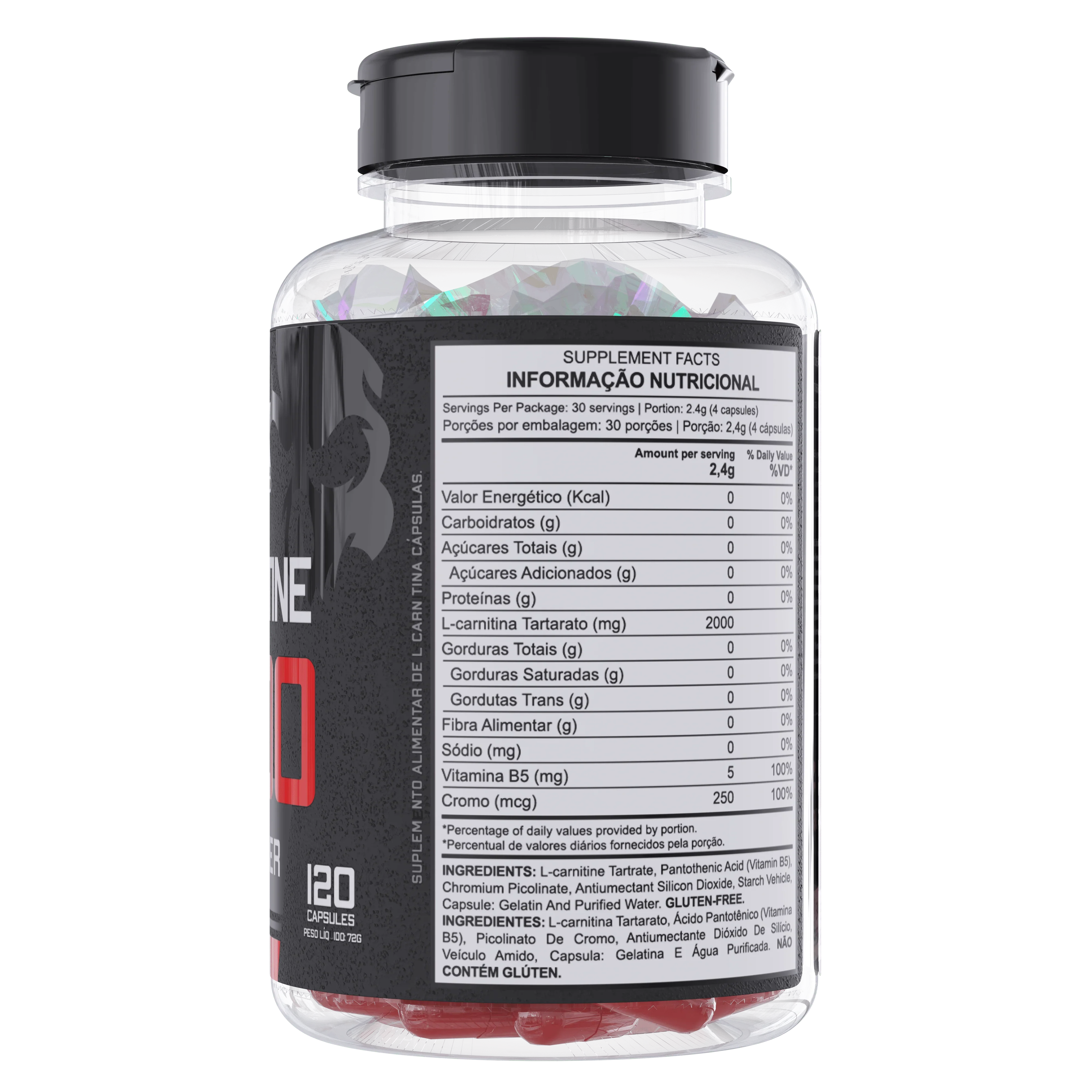 L-carnitina 2000mg 120 Cápsulas Dark Lab