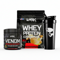 DARK ELITE | Pré-Treino, Whey Concentrado e Coqueteira