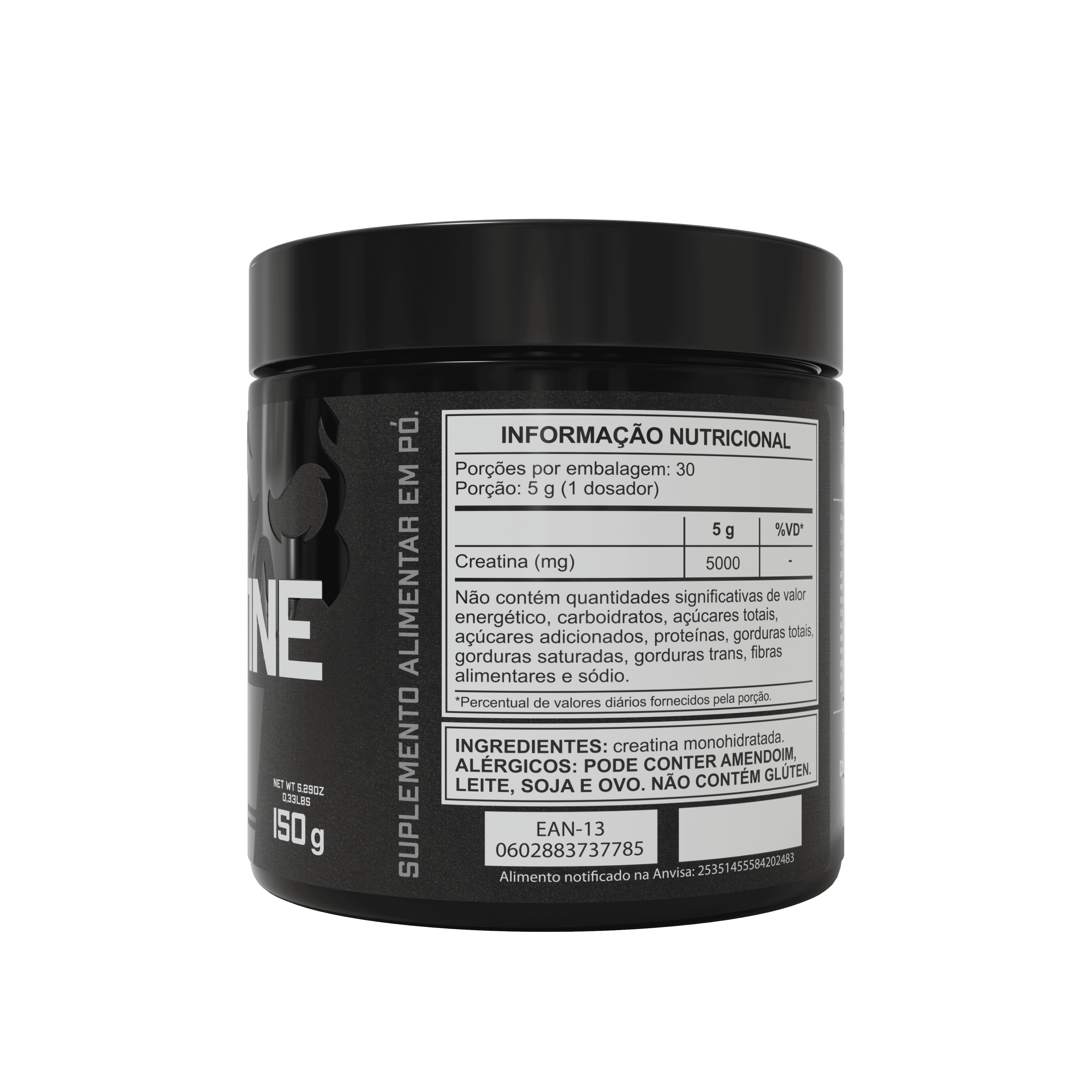 Creatina Pura 150g Dark Lab | 100% Pura e Aprovada