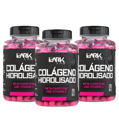 Kit 3 Colágeno Hidrolisado 120 Capsulas - Dark Lab