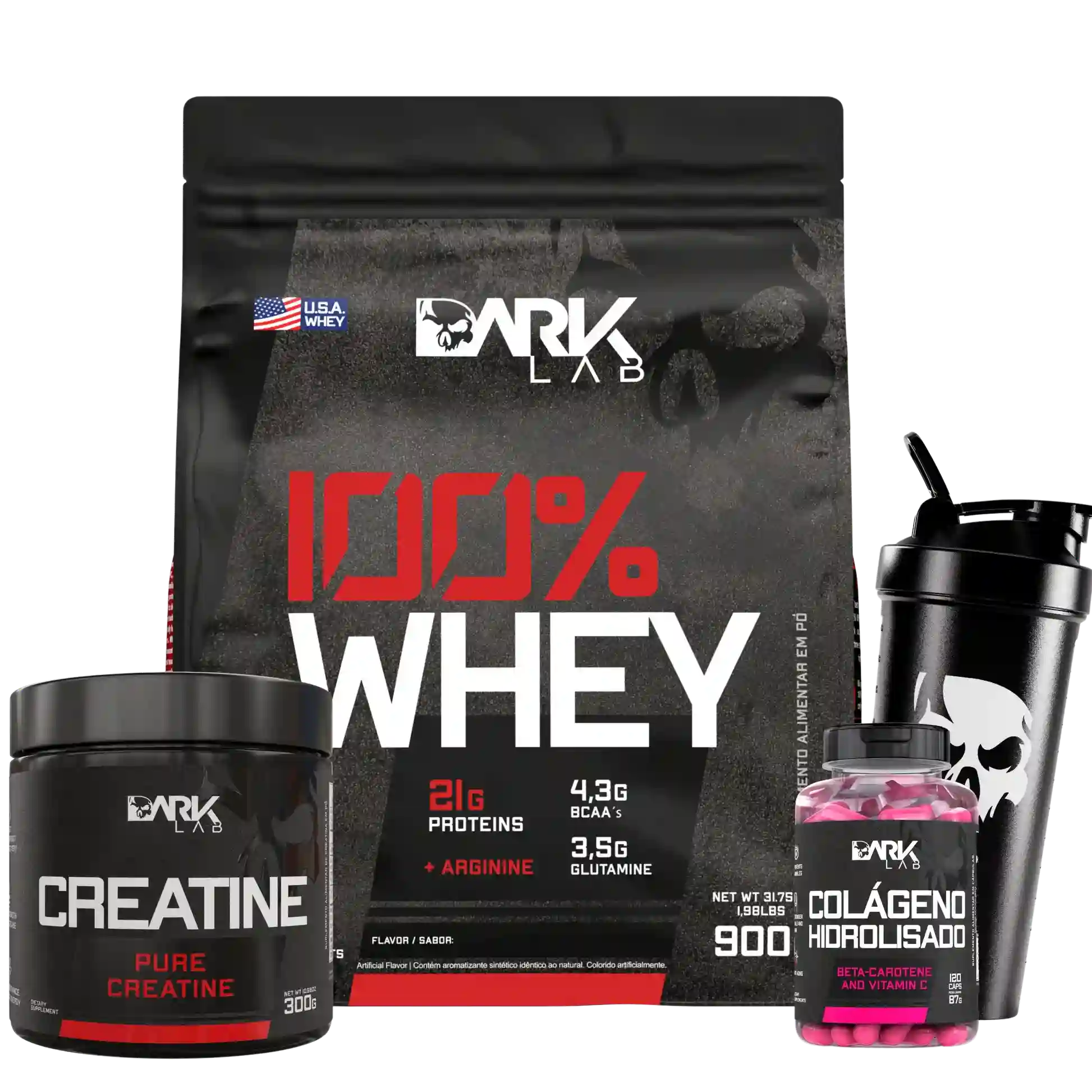 Kit Saúde e Beleza Feminina Dark lab | Saúde, Creatina e Whey