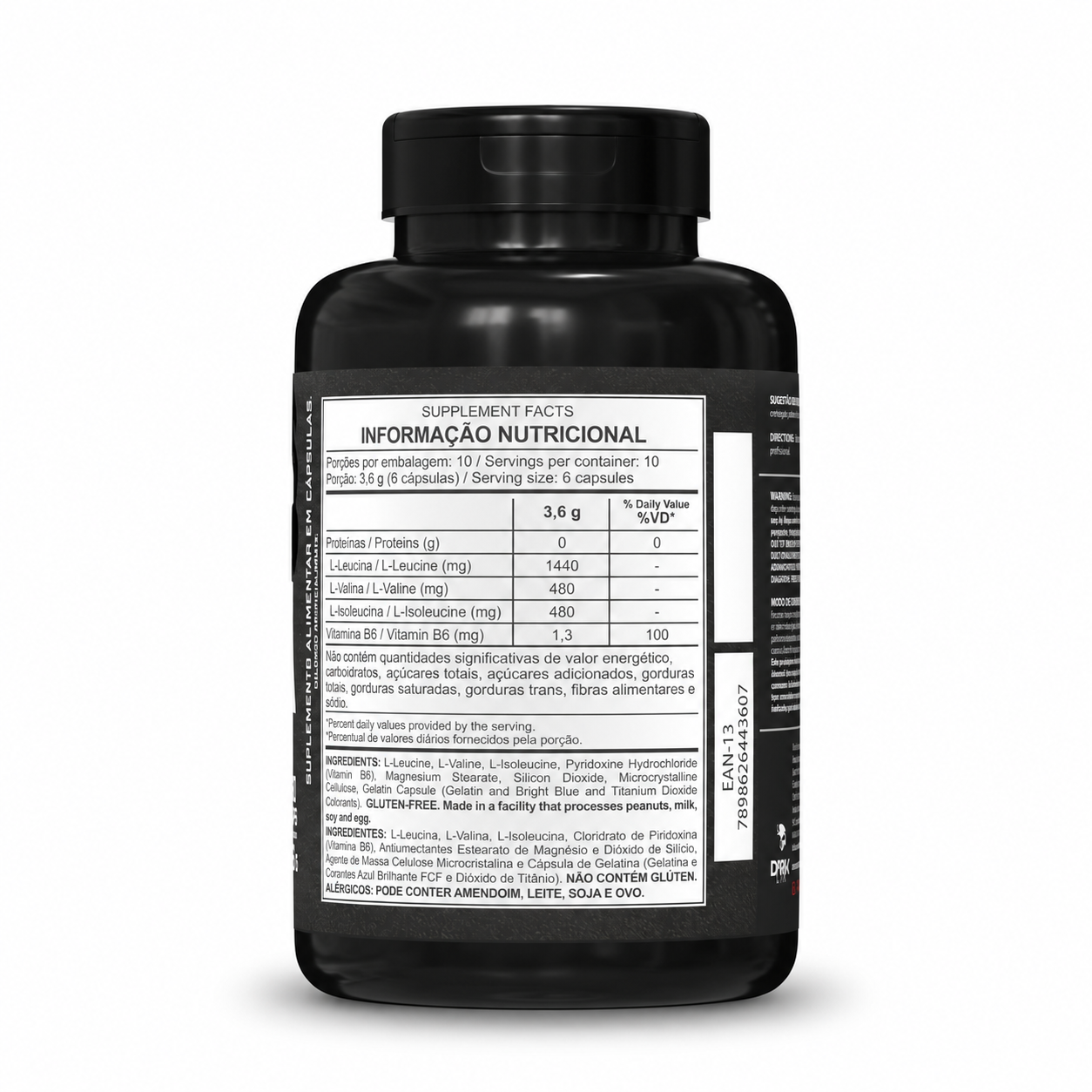 Dark Performance | Creatina, Whey, BCAA + Coqueteleira