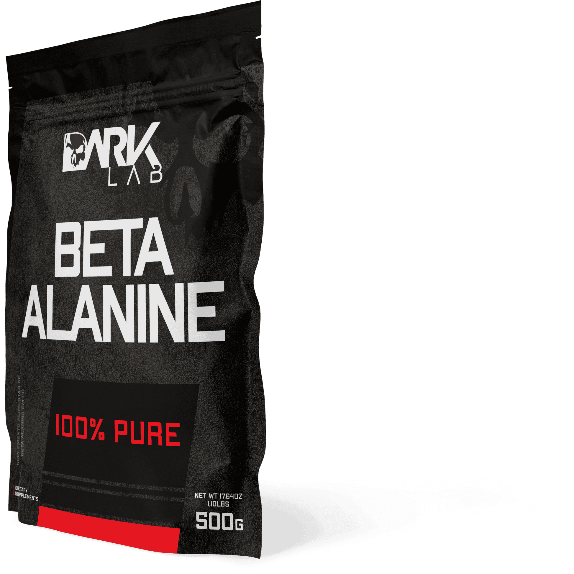 Embalagem do refil de Beta alamina vista de lado 