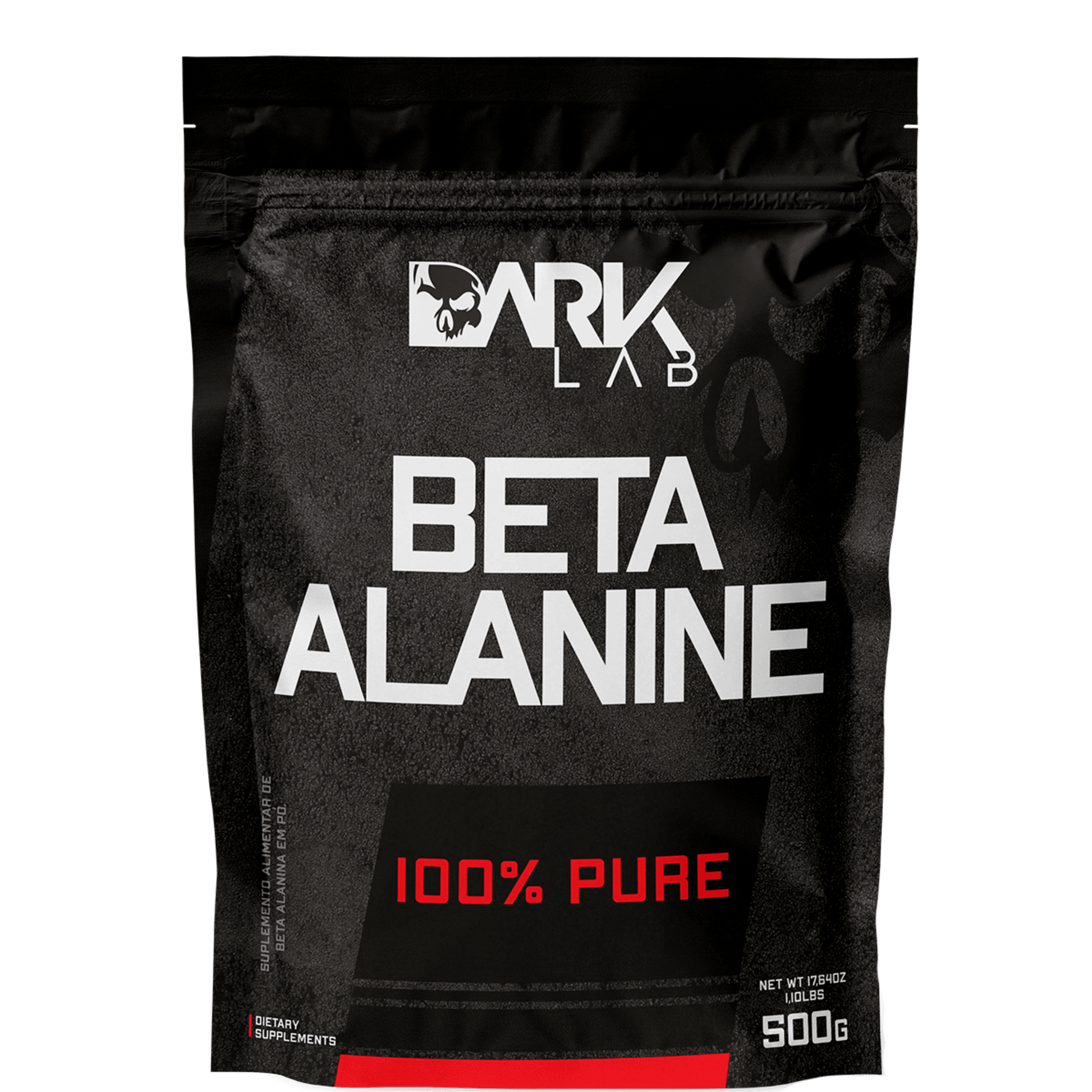 Embalagem do refil da Beta Alamina 100% pura da Marca Dark Lab