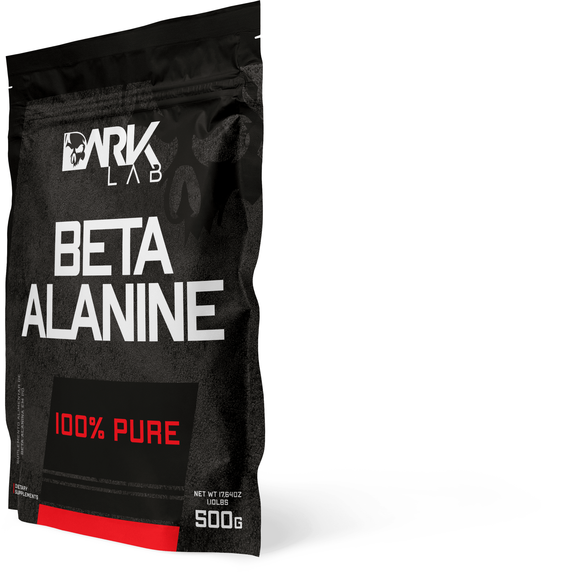 Embalagem do refil de Beta alamina vista de lado 