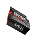 Parte de baixo da embalagem de 1,8k do blend proteído da Dark Lab com BCAAA, Arginina e Glutamina, com a logo da marca no fundo do pacote.