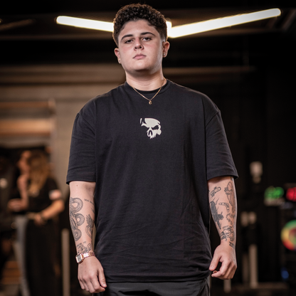 Camiseta Oversized Zeus Preta - Dark Lab