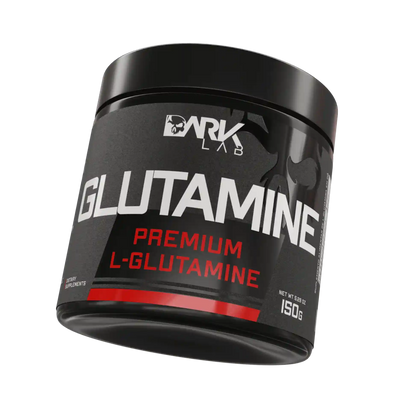 Embalagem de 150g de glutamina premium da Dark Lab