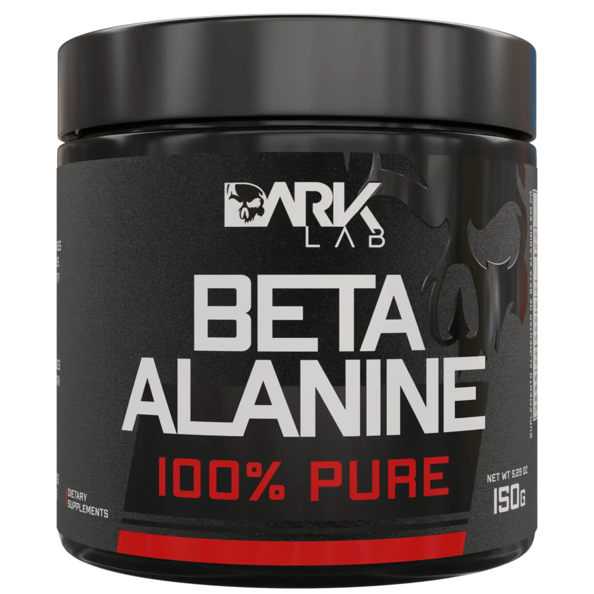Pote de 150g de beta alamina 100% pura da marca Dark Lab