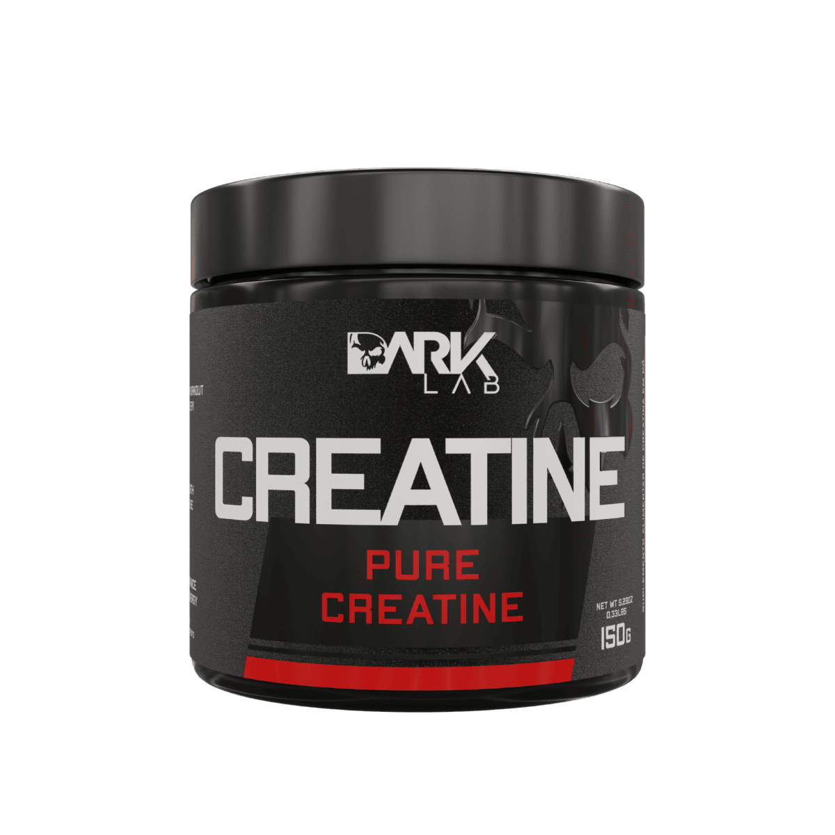 Pote de 150g de creatina pura da Dark Lab