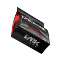 Detalhe da logo da Dark Lab na parte de baixo da embalagem do refil de 1kg da creatina pura monohidratada.