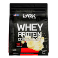 Embalagem de 1kg de whey protein concentrado da marca Dark Lab no sabor banana