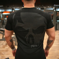 Camiseta Dry-fit Preta Caveira Dark Lab